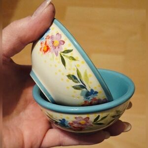 The Pioneer Woman Blooming Bouquet Two Dipping Bowls